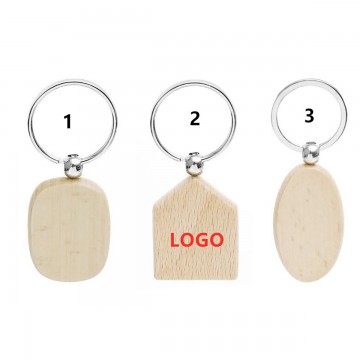 Beech Wooden Keychain